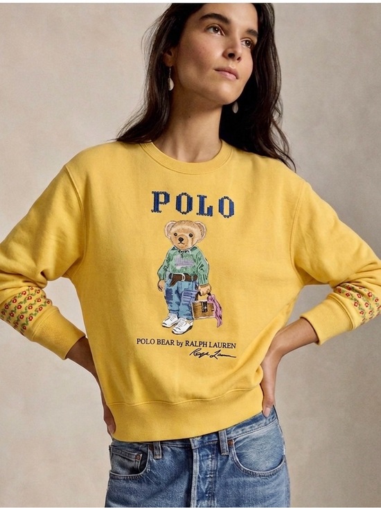 Ralph Lauren Tops - Polo Ralph Lauren
New Orleans Polo Bear Fleece Sweatshirt